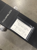 POWERBLOCK Travel Bench Workout Bench Folds Up for Easy Storage PBTB - Silver - Like New