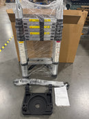 SOCTONE TELESCOPING A FRAME 16.5 FT ALUMINUM EXTENSION LADDER,330 LB - SILVER - Like New