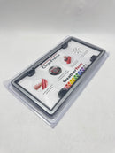 WEATHERTECH CLEARFRAME LICENSE PLATE FRAME - CHROME/BLACK - Like New