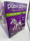 POWER PONY PUSH RIDING TOY 3+ YEARS, 100 LB CAPACITY - WHITE - Brand New