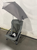 SPORT-BRELLA CHAIR WITH UPF 50+ ADJUSTABLE UMBRELLA BEACH CHAIR - GRAY - Like New