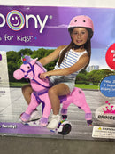 POWER PONY RIDING TOY PRINCESS ZUME V2: STEEL RIDE-ON ANIMAL 8 MPH - PINK - Brand New
