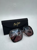 MAUI JIM POLARIZED WOMEN'S POOLSIDE FASHION SUNGLASSES, 55MM- TORTOISE - Like New