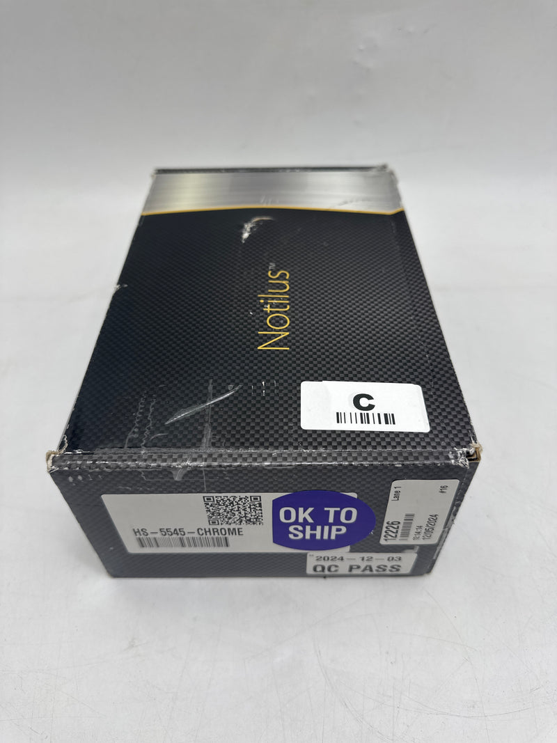 Hotel Spa Notilus Ultra Luxury Combo High Pressure Shower Head HS-5545 - CHROME - Like New