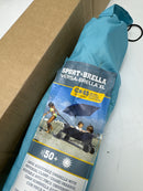 SPORT-BRELLA SPF 50+ ADJUSTABLE UMBRELLA UNIVERSAL CLAMP BRIGHT AQUA XL - Like New