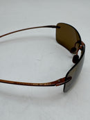 Maui Jim Lighthouse Rectangular Sunglasses Rootbeer/HCL Bronze 65MM - Like New