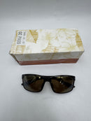 MAUI JIM POKOWAI RECTANGULAR SUNGLASSES MJ-439-HCLBRO/OLTORT Olive Tortoise - Like New