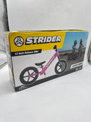 STRIDER 12” SPORT BIKE NO PEDAL BALANCE BICYCLE 1 TO 4 YEARS SAFETY PAD - PINK - Brand New