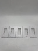 HELLO LIGHT 5 PACK WALL PLATE HELLO LIGHT LED NIGHT LIGHTS BUILT - WHITE - Like New