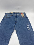 LEVI'S MEN 501 ORIGINAL JEANS 33W X 32L MEDIUM STONEWASH - Brand New