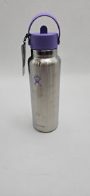 HYDRO FLASK WIDE MOUTH VACUUM BOTTLE, WITH LID- STAINLESS VIOLET - Brand New