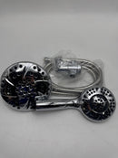 AQUADANCE HIGH PRESSURE 6-INCH / 6-SETTING PREMIUM RAIN SHOWER HEAD - SILVER - Like New