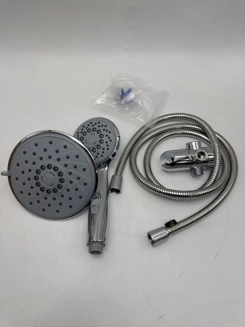 HotelSpa 6''/4'' Ultra-Luxury 3 way Rainfall Shower-Head/Handheld Shower Gray - Like New