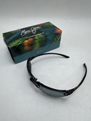 412-02 MAUI JIM MEN'S AND WOMEN'S BANYANS POLARIZED RIMLESS LARGE - BLACK/GREY - Brand New