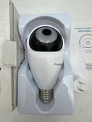 TKENPRO 5G&2.4GHz Light Bulb Security Camera Dual Band IP65 2K ZY-D1 - White - Like New