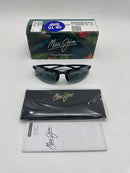 412-02 MAUI JIM MEN'S AND WOMEN'S BANYANS POLARIZED RIMLESS LARGE - BLACK/GREY - Brand New