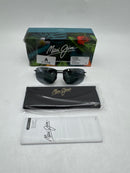 MAUI JIM MEN AND WOMEN'S BREAKWALL POLARIZED RIMLESS SUNGLASSES GLOSS BLACK - Like New