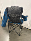 ARROWHEAD OUTDOOR Portable Folding Camping Quad Chair w/ 6-Can Cooler - Blue - Like New