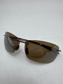 Maui Jim Lighthouse Rectangular Sunglasses Rootbeer/HCL Bronze 65MM - Like New