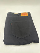 04505-0260 LEVI'S MEN'S 505 REGULAR FIT JEANS 46X 34L - BLACK - Brand New