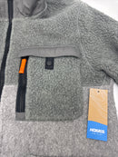 HOKA MEN'S FLEECE SKY JACKET - SIZE: MEN S (AU/UK MS) (EU MS) - GRAY - Brand New