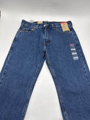 LEVI'S MEN'S 505 REGULAR FIT JEANS - SIZE: MEN 30X30 - DARK STONEWASH - Brand New