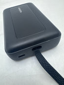 ANKER POWER BANK(20,000 MAH, BUILT-IN USB-C CABLE) - BLACK - Like New