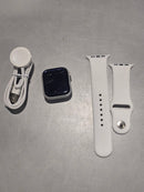 For Parts: APPLE WATCH SERIES 9 GPS+CELLULAR 45MM ALUM CASE WHITE BAND - BATTERY DEFECTIVE