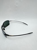 MAUI JIM LIGHTHOUSE RECTANGULAR SUNGLASSES GLOSS BLACK/NEUTRAL GREY - Like New