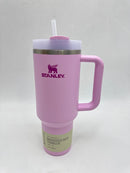 Stanley Quencher H2.0 Tumbler with Handle and Straw 40 oz Cherry Blossom - Like New