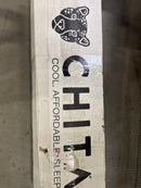CHITA 11" COOLING MEMORY FOAM MATTRESS COOLING COVER QUEEN - WHITE/BLACK - Brand New