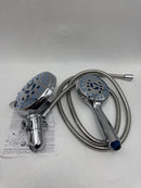 AquaCare 5537 High Pressure 50-mode Rain 3-way Shower Head Combo - Chrome Finish - Like New