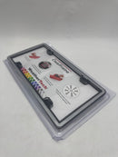 WEATHERTECH CLEARFRAME LICENSE PLATE FRAME - CHROME/BLACK - Like New