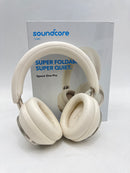 SOUNDCORE SPACE ONE PRO FLEXICURVE OVER-EAR HEADPHONE CREAM WHITE - Like New