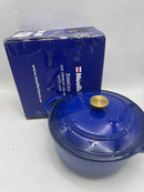 MÜELLERHOME MUELLER 6QT DUTCH OVEN, HEAVY DUTY CASSEROLE WITH LID - AQUA BLUE - Like New