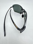 MAUI JIM LIGHTHOUSE RECTANGULAR SUNGLASSES GLOSS BLACK/NEUTRAL GREY - Like New