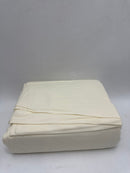 MELLANNI FLANNEL COTTON SHEET 4 PIECE SET, HEAVYWEIGHT 180GSM, TWIN - IVORY - Like New