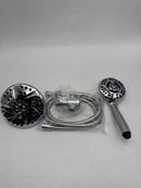 AQUADANCE HIGH PRESSURE 6-INCH / 6-SETTING PREMIUM RAIN SHOWER HEAD - SILVER - Like New