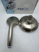 AquaCare AS-SEEN-ON-TV High Pressure 50-mode 3-way Shower Head - SATIN NICKLE - Like New