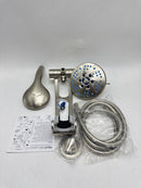 AQUACARE SPA STATION RAIN HEAD COMBO WITH ADJUSTABLE ARM CHROME FINISH - Like New