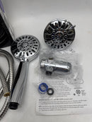 AquaDance Total Chrome Premium High Pressure 48-setting 3-Way Combo - Chrome - Like New