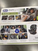 CHICCO ONEFIT CLEARTEX ALL-IN-ONE CAR SEAT, REAR-FACING SEAT, SLATE/GREY - Brand New