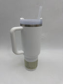 STANLEY QUENCHER H2.0 TUMBLER WITH HANDLE AND STRAW 40 OZ 10-12574-001 - FROST - Like New