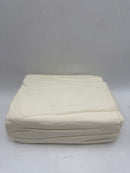 MELLANNI FLANNEL COTTON SHEET 4 PIECE SET, HEAVYWEIGHT 180GSM, TWIN - IVORY - Like New