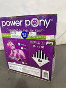POWER PONY RIDING TOY PRINCESS ZUME V2: STEEL RIDE-ON ANIMAL 8 MPH - PINK - Brand New