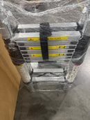 SOCTONE TELESCOPING A FRAME 16.5 FT ALUMINUM EXTENSION LADDER,330 LB - SILVER - Like New