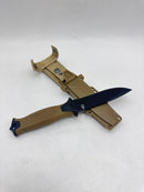 Gerber Gear Strongarm Fixed Blade Tactical Knife Survival Gear - Coyote Brown - Like New