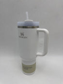 STANLEY QUENCHER H2.0 TUMBLER WITH HANDLE AND STRAW 40 OZ 10-12574-001 - FROST - Like New