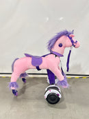 POWER PONY RIDING TOY PRINCESS ZUME V2: STEEL RIDE-ON ANIMAL 8 MPH - PINK - Like New
