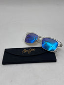 MAUI JIM KAWIKA FASHION SUNGLASSES 54MM CRYSTAL/BLUE HAWAII MJ-257-CRY/BLUHAW - Like New